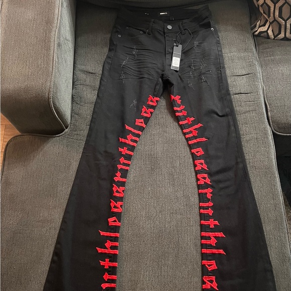 Stacked Skinny Flare Jeans - Picture 1 of 3